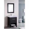 New York 24" Single Sink Vanity Set in Espresso