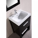New York 24" Single Sink Vanity Set in Espresso