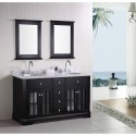 Imperial 60" Double Sink Vanity Set in Espresso