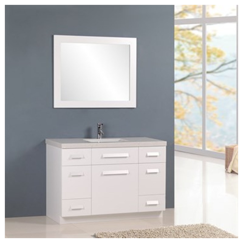 Moscony 48" Single Sink Vanity Set in White