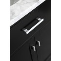 Design Element London 72" Double Sink Vanity Set in Espresso with Two matching linen cabinet in espresso