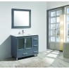 Design Element Stanton 40" Single Sink Vanity Set in Gray Finish