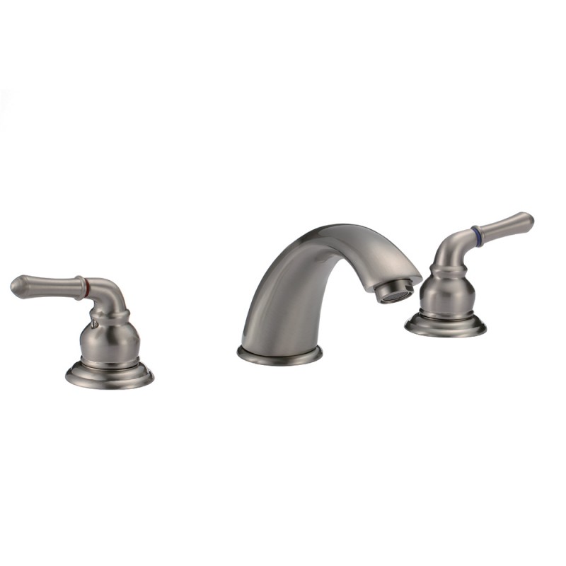 Merlion 83H03-BN-N Widespread Bathroom Faucet in Brushed Nickel by Alya Bath
