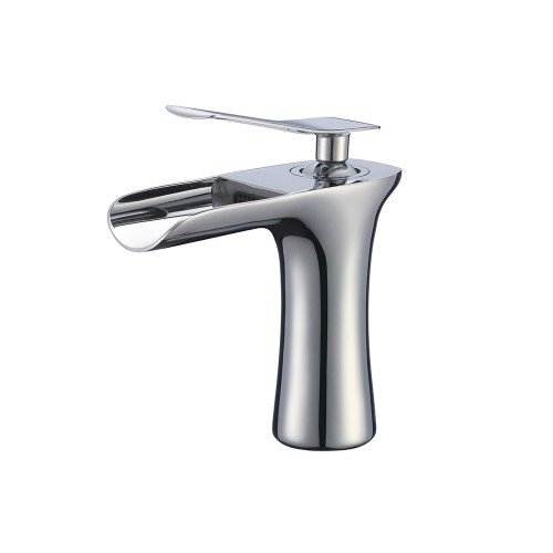 Merlion 81H36-CHR-005 Single Hole Mount Bathroom Faucet in Chrome by Alya Bath
