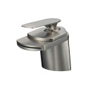 Merlion 81H19-BN Single Hole Mount Bathroom Faucet in Brushed Nickel by Alya Bath